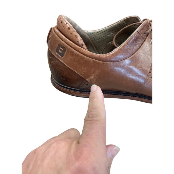 Tsubo Mens Brown Leather Cap Toe Oxford Dress Shoes Size 12 SKU 8429 - Picture 10 of 16